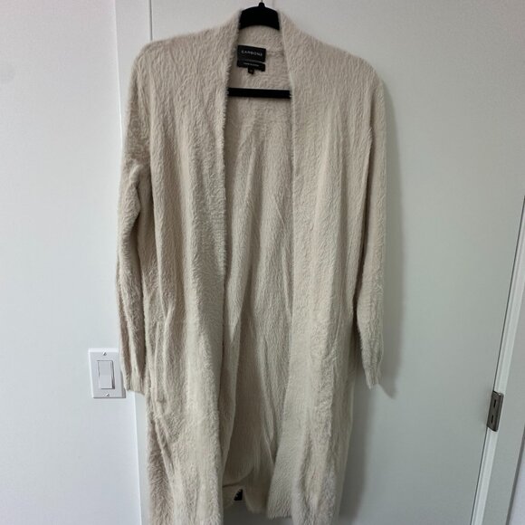 Carbon38 Eyelash Cardigan in Eggnog - Picture 2 of 4